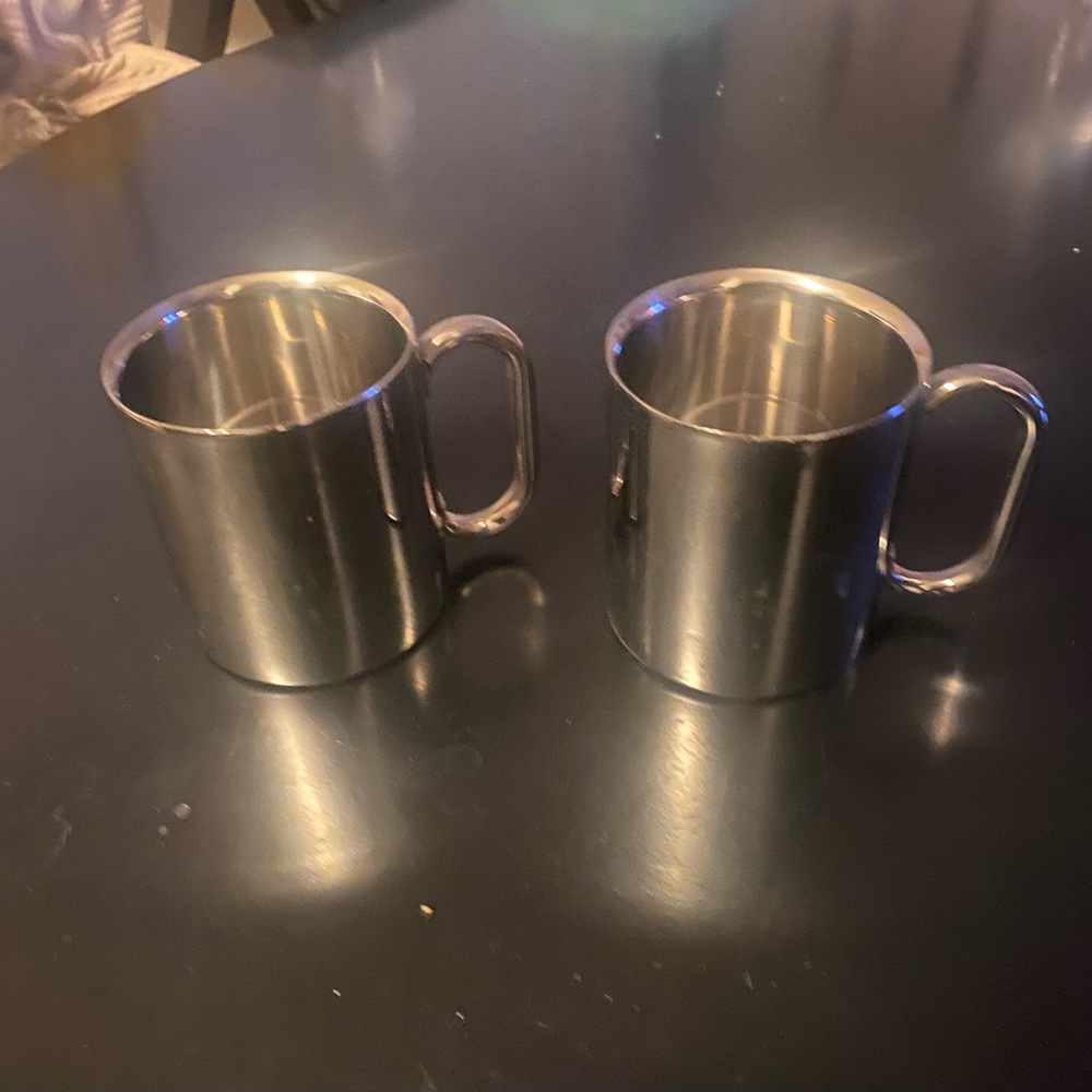 Berghoff Stainless Steel Coffee Mugs - Set of 2